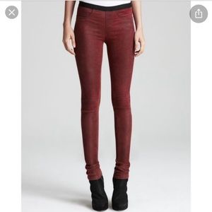 Helmut Lang leather leggings
